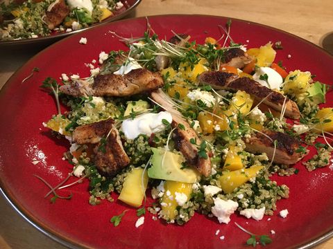 Quinoa Salade Met Kip En Spinazie Marionsrecepten Nl